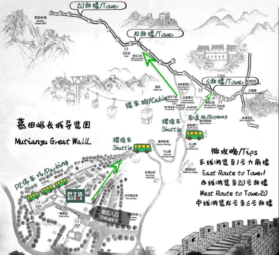 Beijing: Mutianyu Great Wall & Summer Palace Day Tour - Meeting point: the bus is waiting at Hepingxiqiao