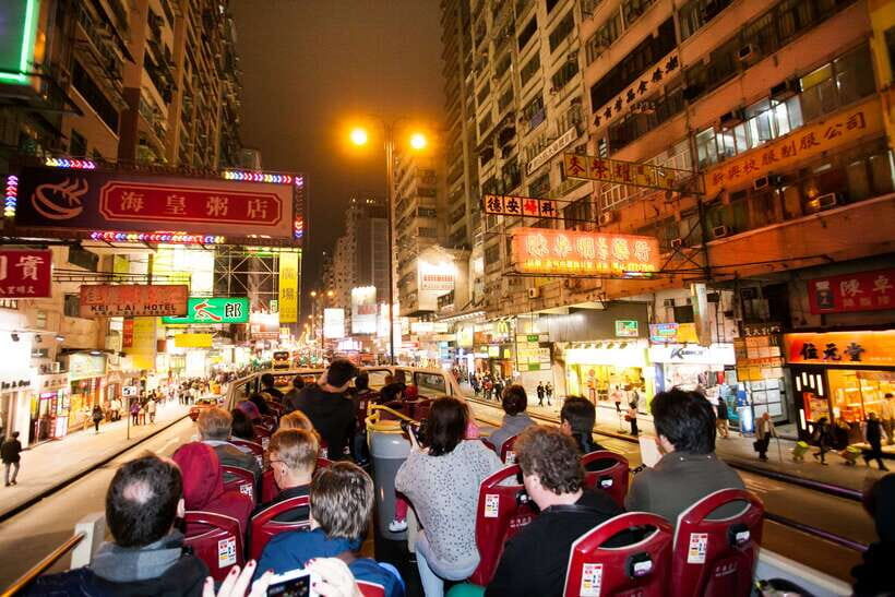 Hong Kong: Panoramic Night Tour of Kowloon by Open-top Bus - Open-Top Skyline and the Waterfront Lights You’re Paying For