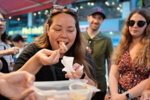 Hong Kong Street Food Tour with Locals - Dim Sum, Wonton & more - Wing Lok Street: dim sum baskets and the dried seafood reality check