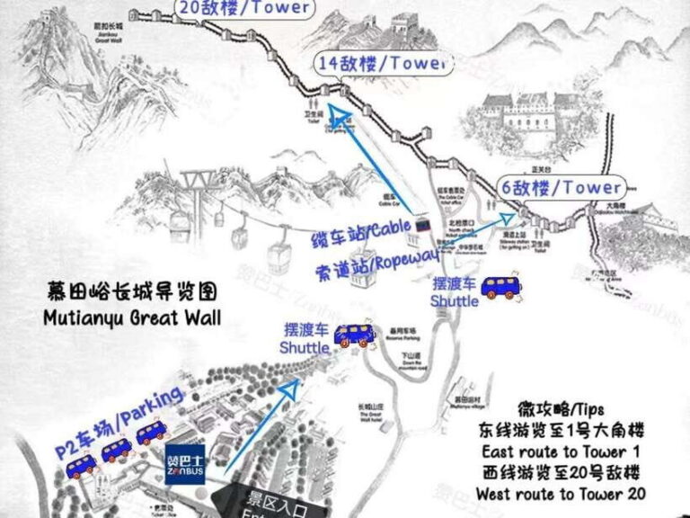 Mutianyu Great Wall Bus, Departure 8/9/10am, Return 3/4/5pm - The schedule that actually works: 8/9/10am out, 3/4/5pm back