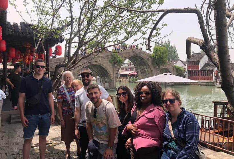 Yu Garden, Old Street, Bund & Zhujiajiao Water Town Bus Tour - Zhujiajiao Water Town + Kezhi Garden: stone bridges and old-garden calm